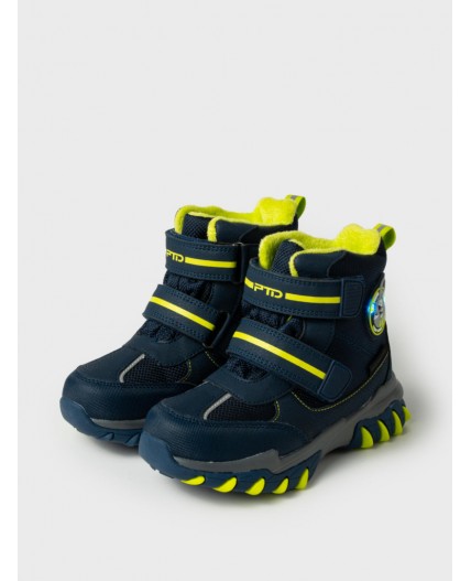 Ботинки для мальчиков тёмно-синий,зеленый