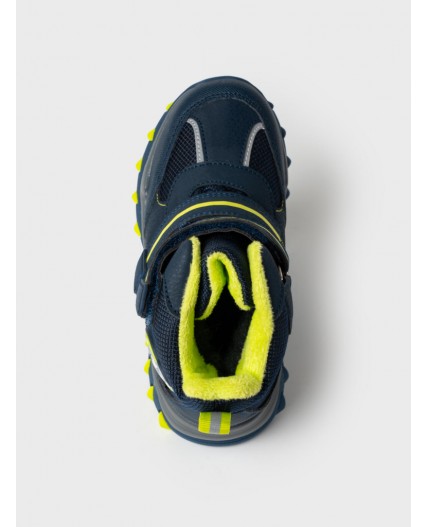 Ботинки для мальчиков тёмно-синий,зеленый