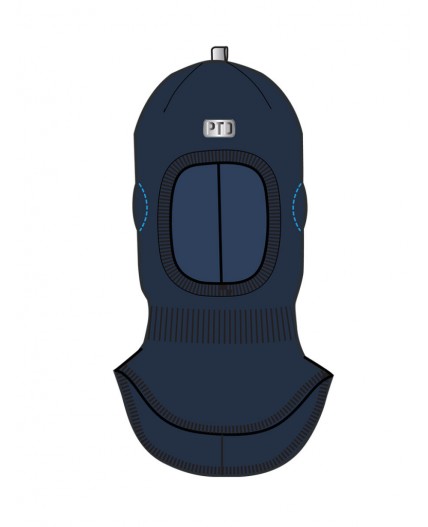 Шапка детская трикотажная для мальчиков тёмно-синий