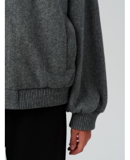 Куртка текстильная для девочек темно-серый