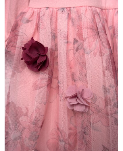 Платье трикотажное для девочек розовый