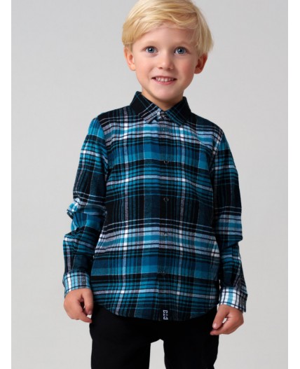 Рубашка текстильная для мальчиков разноцветный