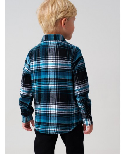 Рубашка текстильная для мальчиков разноцветный