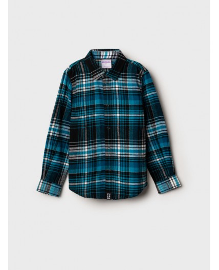 Рубашка текстильная для мальчиков разноцветный