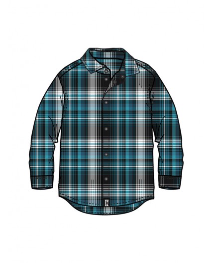 Рубашка текстильная для мальчиков разноцветный