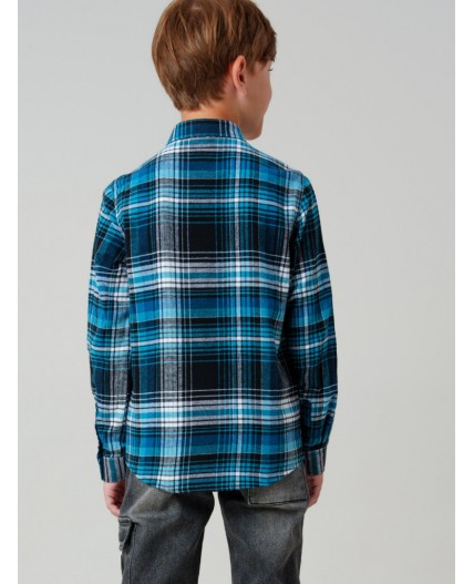 Рубашка текстильная для мальчиков разноцветный