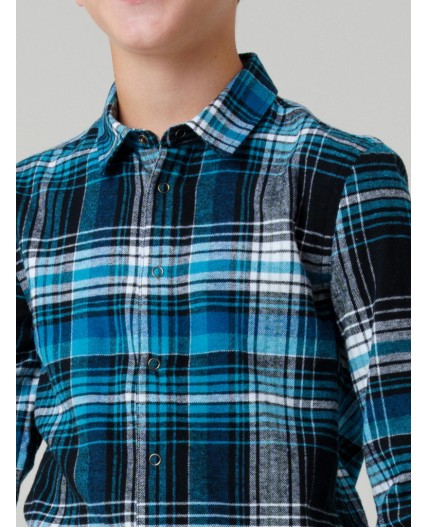 Рубашка текстильная для мальчиков разноцветный