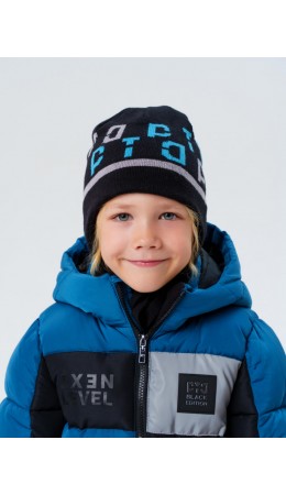 Шапка трикотажная для мальчиков черный