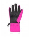 Перчатки текстильные для девочек фуксия