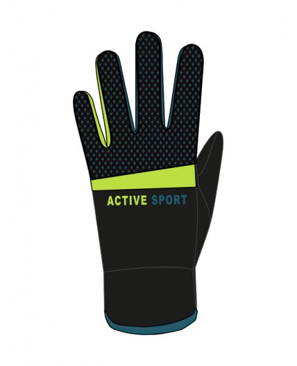 Перчатки трикотажные для мальчиков черный,зеленый,бирюзовый