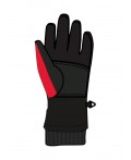 Перчатки текстильные для мальчиков черный,красный