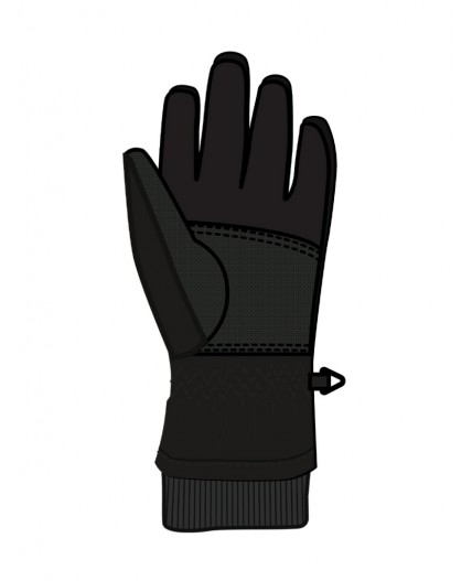 Перчатки текстильные для мальчиков черный