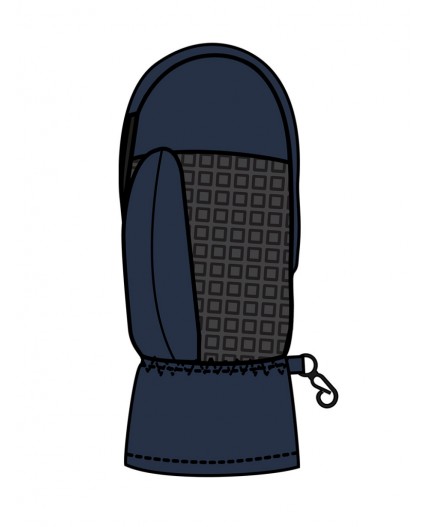 Варежки текстильные для мальчиков тёмно-синий