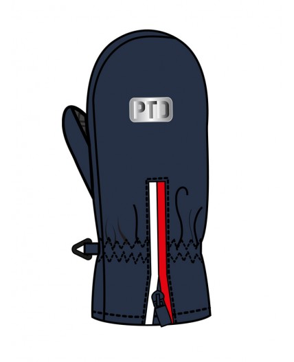 Варежки текстильные для мальчиков тёмно-синий