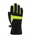 Перчатки текстильные для мальчиков черный,светло-зеленый