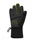 Перчатки текстильные для мальчиков черный,светло-зеленый