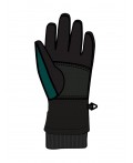 Перчатки текстильные для мальчиков черный,зеленый