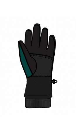 Перчатки текстильные для мальчиков черный,зеленый