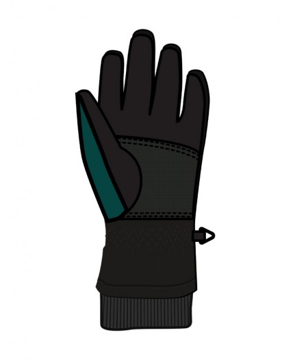 Перчатки текстильные для мальчиков черный,зеленый