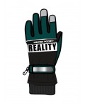 Перчатки текстильные для мальчиков черный,зеленый
