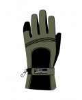 Перчатки текстильные для мальчиков черный,хаки