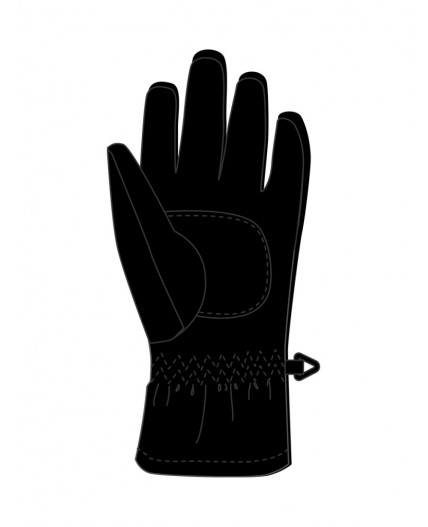 Перчатки текстильные для мальчиков черный,хаки