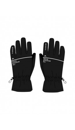 Перчатки текстильные для мальчиков черный