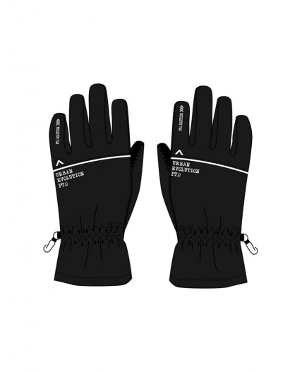 Перчатки текстильные для мальчиков черный