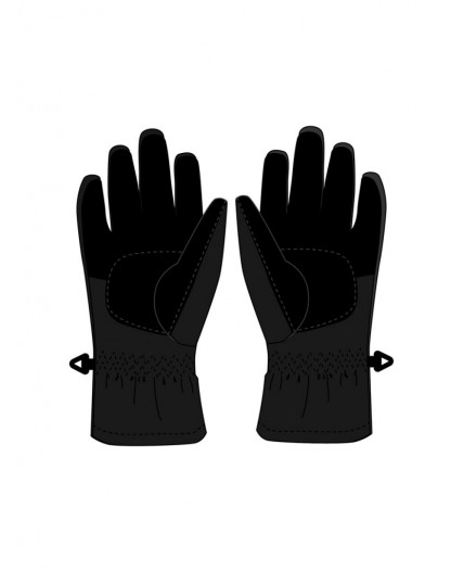 Перчатки текстильные для мальчиков черный