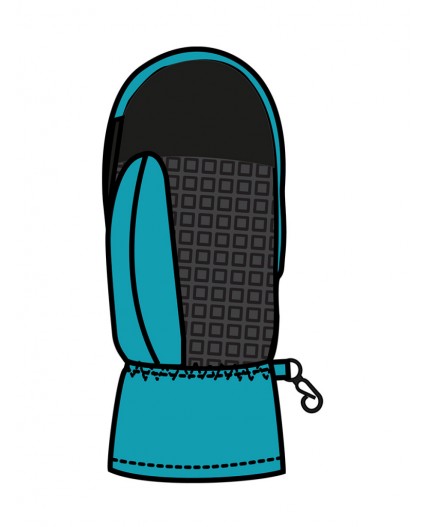 Варежки детские текстильные для мальчиков сиреневый,черный