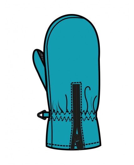 Варежки детские текстильные для мальчиков сиреневый,черный