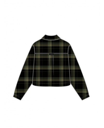 Рубашка текстильная для девочек разноцветный