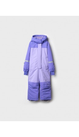 Комбинезон текстильный с полиуретановым покрытием для девочек фиолетовый неоновый,фиолетовый