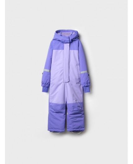 Комбинезон текстильный с полиуретановым покрытием для девочек фиолетовый неоновый,фиолетовый