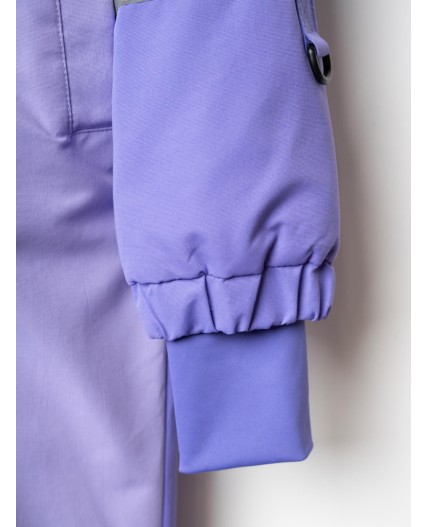 Комбинезон текстильный с полиуретановым покрытием для девочек фиолетовый неоновый,фиолетовый