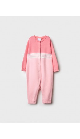 Комбинезон детский трикотажный для девочек розовый,светло-розовый