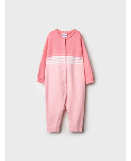 Комбинезон детский трикотажный для девочек розовый,светло-розовый