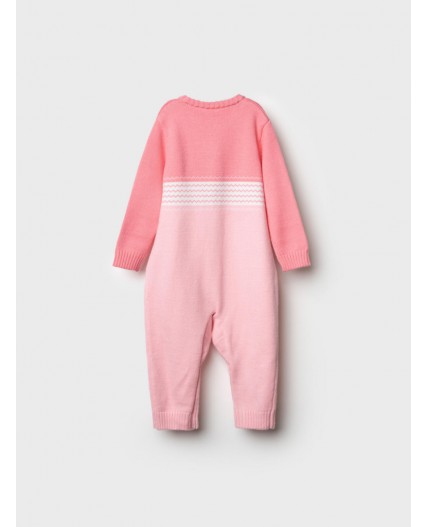 Комбинезон детский трикотажный для девочек розовый,светло-розовый
