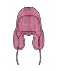 Шапка трикотажная для девочек розовый