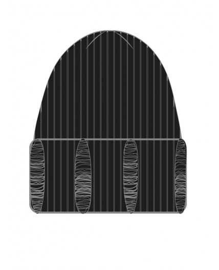 Шапка трикотажная для девочек черный