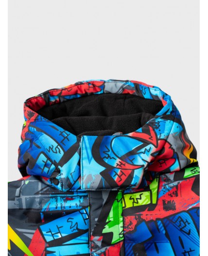 Комплект текстильный с полиуретановым покрытием для мальчиков: куртка, брюки черный