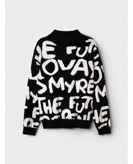 Свитер трикотажный для мальчиков черный,белый