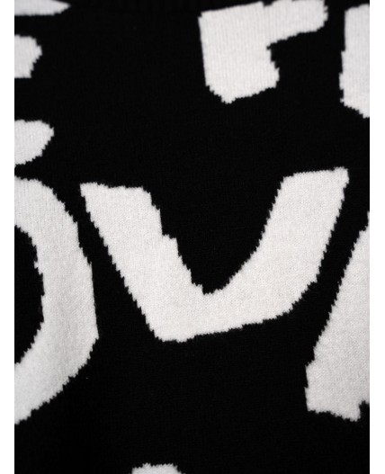 Свитер трикотажный для мальчиков черный,белый