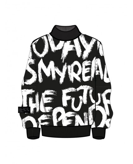 Свитер трикотажный для мальчиков черный,белый