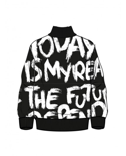 Свитер трикотажный для мальчиков черный,белый