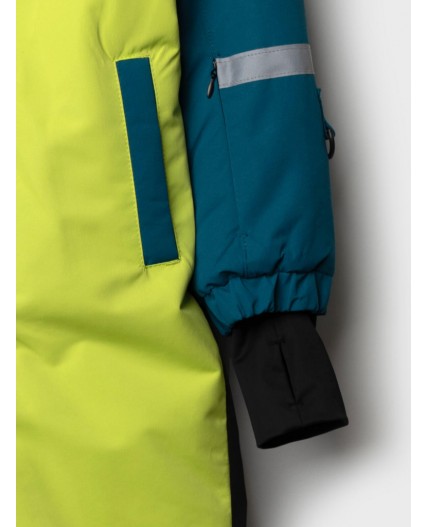 Комбинезон текстильный с полиуретановым покрытием для мальчиков черный,зеленый,бирюзовый