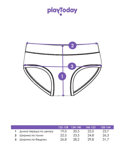 Трусы трикотажные для девочек, 2 шт в комплекте черный,белый