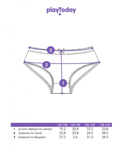 Трусы трикотажные для девочек, 2 шт в комплекте черный,белый