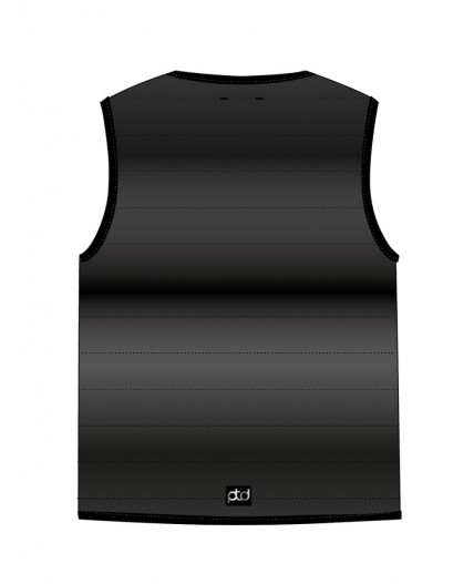 Жилет текстильный с полиуретановым покрытием для девочек черный