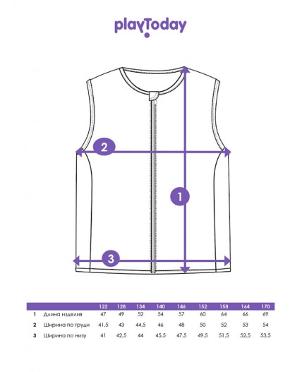 Жилет текстильный с полиуретановым покрытием для девочек черный